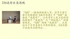 520是什么意思,520是什么意思呢