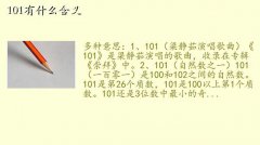 101是什么意思,101有什么含义