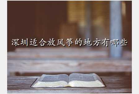 深圳适合放风筝的地方有哪些
