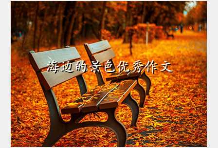 海边的景色优秀作文