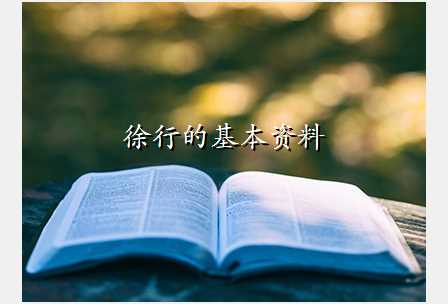 徐行的基本资料