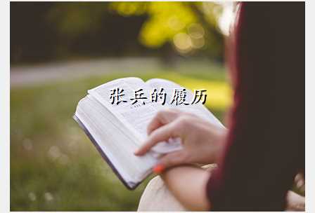 张兵的履历