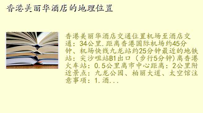 香港美丽华酒店的地理位置