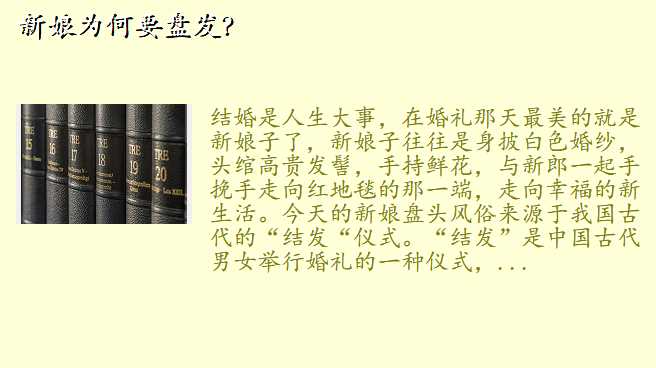 新娘为何要盘发?