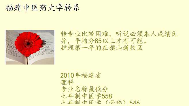 福建中医药大学转系
